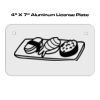4 X 7 Aluminum License Plate  Thumbnail