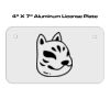 4 X 7 Aluminum License Plate  Thumbnail