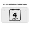 4 X 7 Aluminum License Plate  Thumbnail