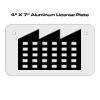 4 X 7 Aluminum License Plate  Thumbnail