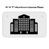 4 X 7 Aluminum License Plate  Thumbnail
