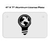 4 X 7 Aluminum License Plate  Thumbnail