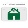 4 X 7 Aluminum License Plate  Thumbnail