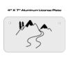 4 X 7 Aluminum License Plate  Thumbnail