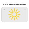 4 X 7 Aluminum License Plate  Thumbnail