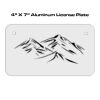 4 X 7 Aluminum License Plate  Thumbnail