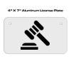 4 X 7 Aluminum License Plate  Thumbnail