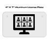 4 X 7 Aluminum License Plate  Thumbnail