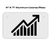 4 X 7 Aluminum License Plate  Thumbnail