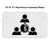 4 X 7 Aluminum License Plate  Thumbnail