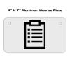4 X 7 Aluminum License Plate  Thumbnail