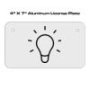 4 X 7 Aluminum License Plate  Thumbnail
