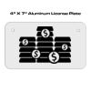 4 X 7 Aluminum License Plate  Thumbnail