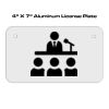 4 X 7 Aluminum License Plate  Thumbnail