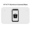 4 X 7 Aluminum License Plate  Thumbnail