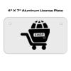4 X 7 Aluminum License Plate  Thumbnail