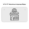 4 X 7 Aluminum License Plate  Thumbnail