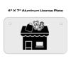 4 X 7 Aluminum License Plate  Thumbnail
