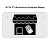 4 X 7 Aluminum License Plate  Thumbnail