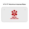 4 X 7 Aluminum License Plate  Thumbnail