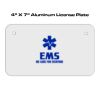 4 X 7 Aluminum License Plate  Thumbnail