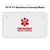 4 X 7 Aluminum License Plate  Thumbnail