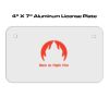 4 X 7 Aluminum License Plate  Thumbnail