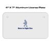 4 X 7 Aluminum License Plate  Thumbnail