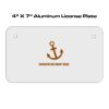 4 X 7 Aluminum License Plate  Thumbnail