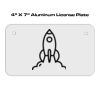 4 X 7 Aluminum License Plate  Thumbnail