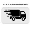 4 X 7 Aluminum License Plate  Thumbnail
