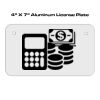 4 X 7 Aluminum License Plate  Thumbnail