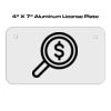 4 X 7 Aluminum License Plate  Thumbnail
