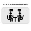 4 X 7 Aluminum License Plate  Thumbnail