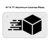 4 X 7 Aluminum License Plate  Thumbnail