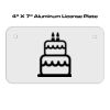 4 X 7 Aluminum License Plate  Thumbnail