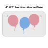 4 X 7 Aluminum License Plate  Thumbnail