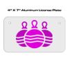 4 X 7 Aluminum License Plate  Thumbnail