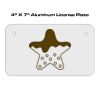 4 X 7 Aluminum License Plate  Thumbnail