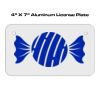 4 X 7 Aluminum License Plate  Thumbnail