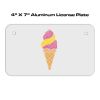 4 X 7 Aluminum License Plate  Thumbnail