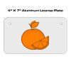 4 X 7 Aluminum License Plate  Thumbnail