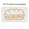 4 X 7 Aluminum License Plate  Thumbnail