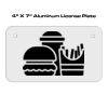 4 X 7 Aluminum License Plate  Thumbnail
