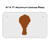 4 X 7 Aluminum License Plate  Thumbnail