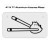 4 X 7 Aluminum License Plate  Thumbnail