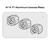 4 X 7 Aluminum License Plate  Thumbnail