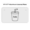 4 X 7 Aluminum License Plate  Thumbnail