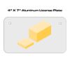 4 X 7 Aluminum License Plate  Thumbnail