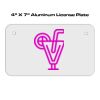4 X 7 Aluminum License Plate  Thumbnail